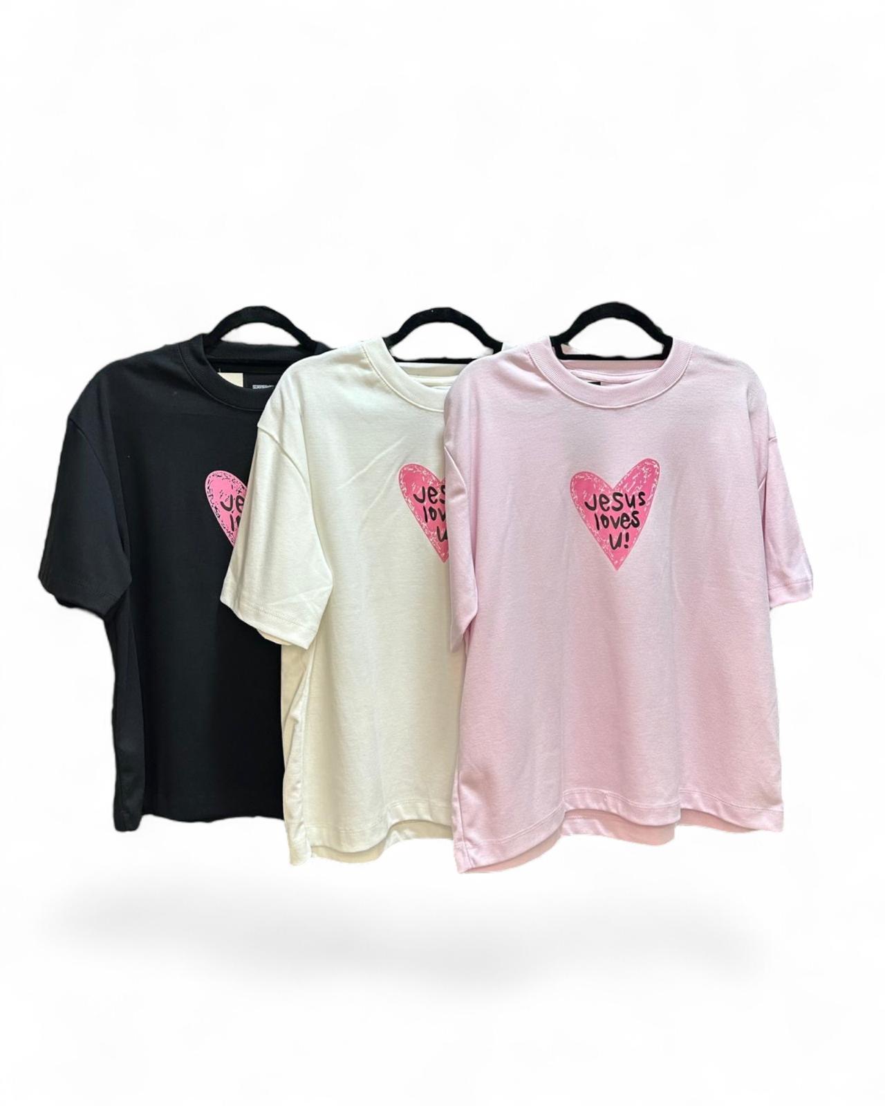 Remera Oversized Femenina - Jesus Love ES