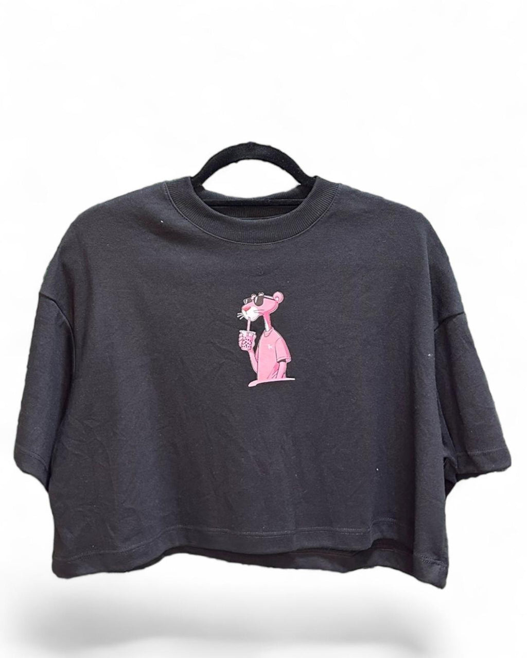 Cropped Oversized Premium - pink panther ES