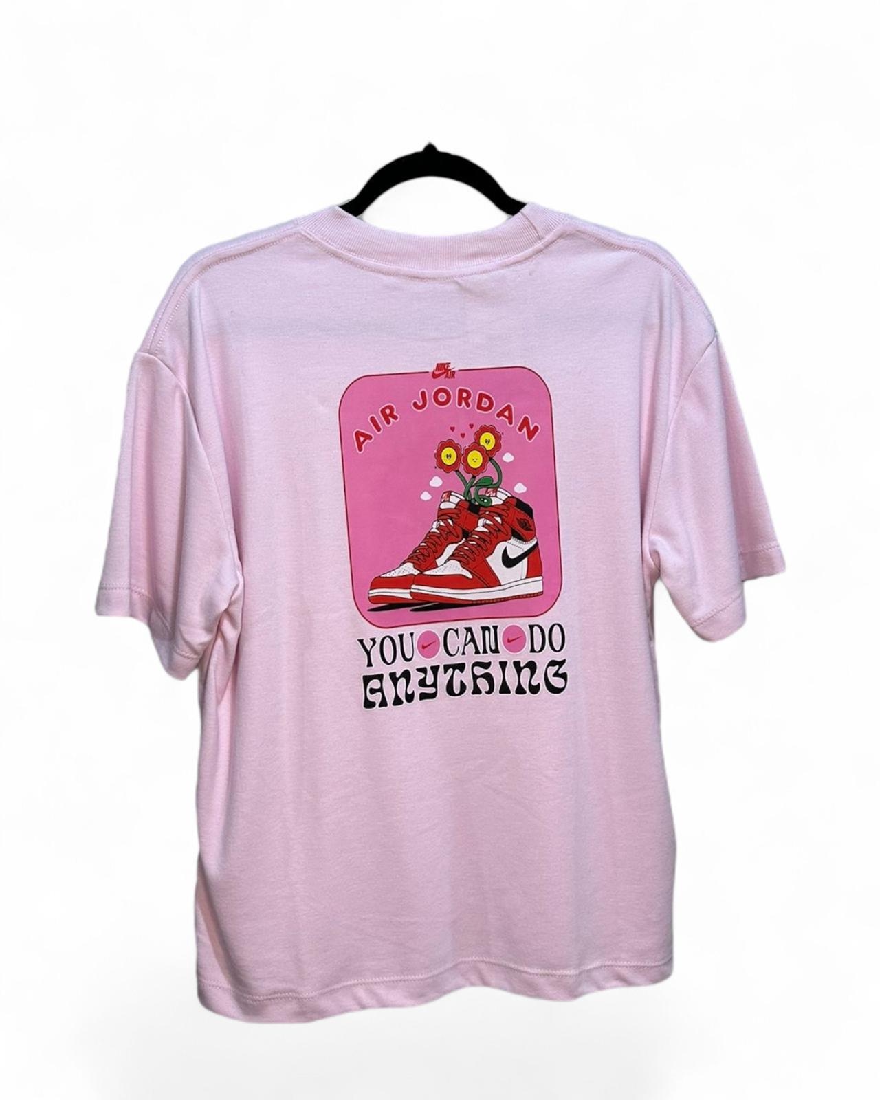 Remera Oversized Femenina - Air Jordan pink and red ES
