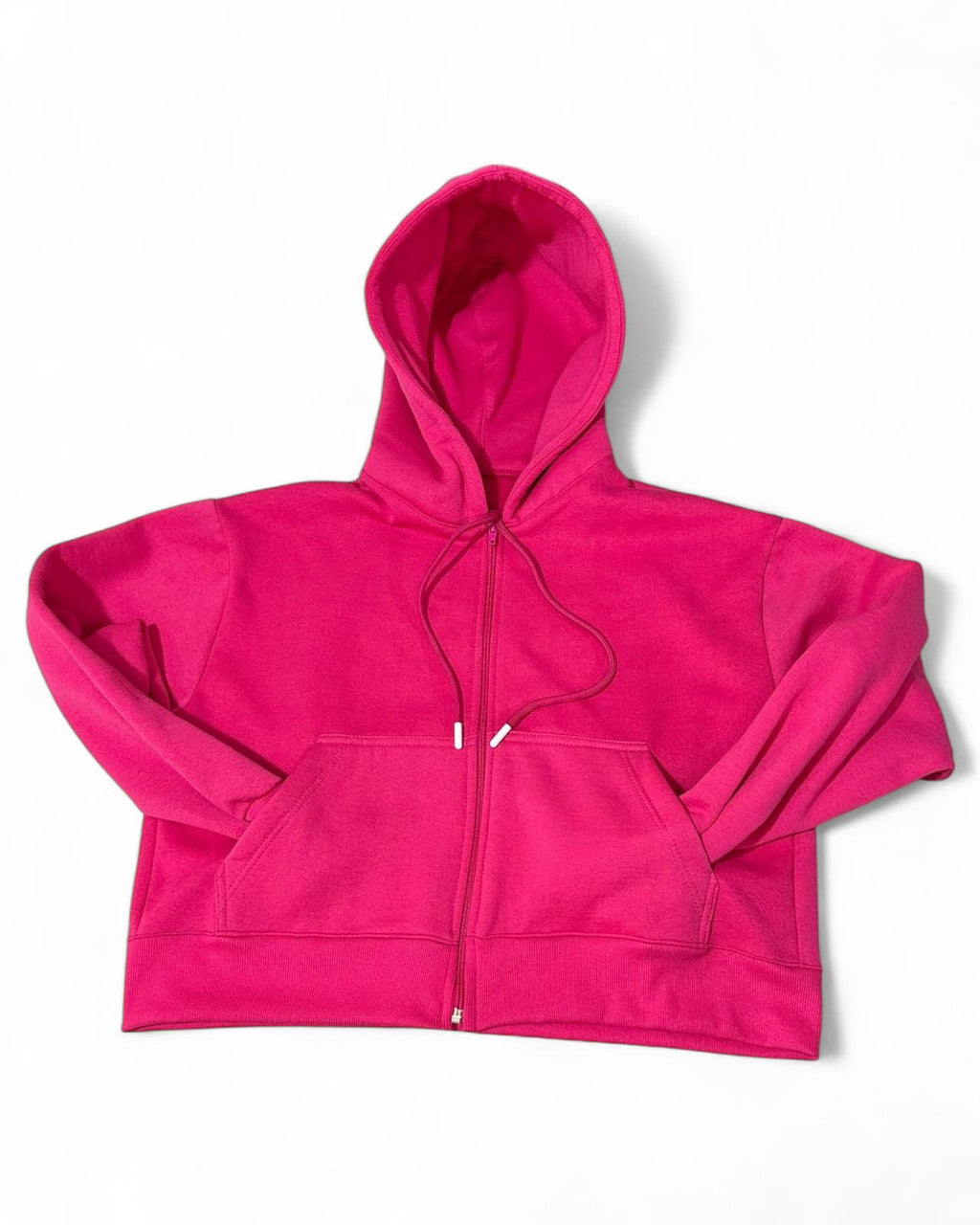 Conjunto Femenino Algodón 100% - Campera Cropped con Capucha y Pantalón Oversized