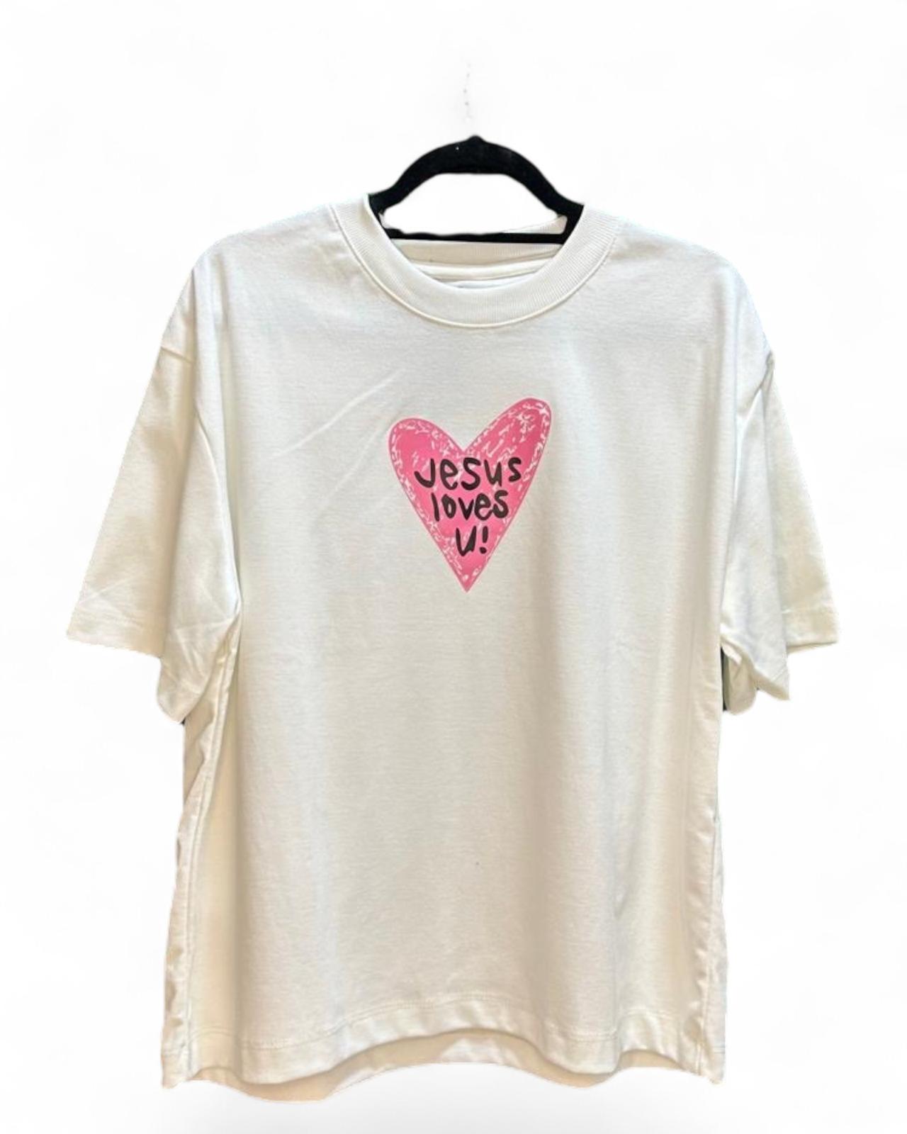 Remera Oversized Femenina - Jesus Love ES