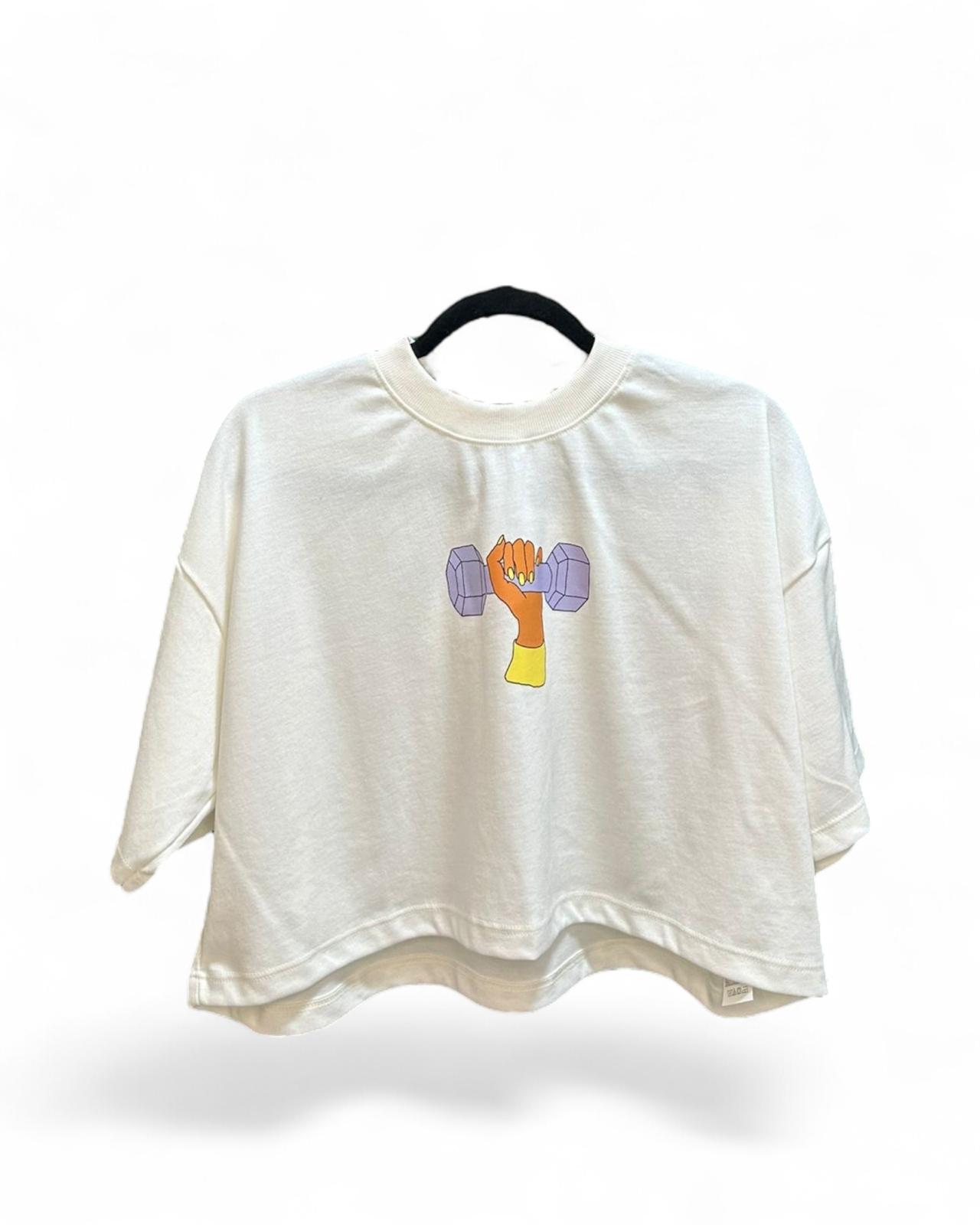 Cropped Oversized Premium - on the dumbbell ES