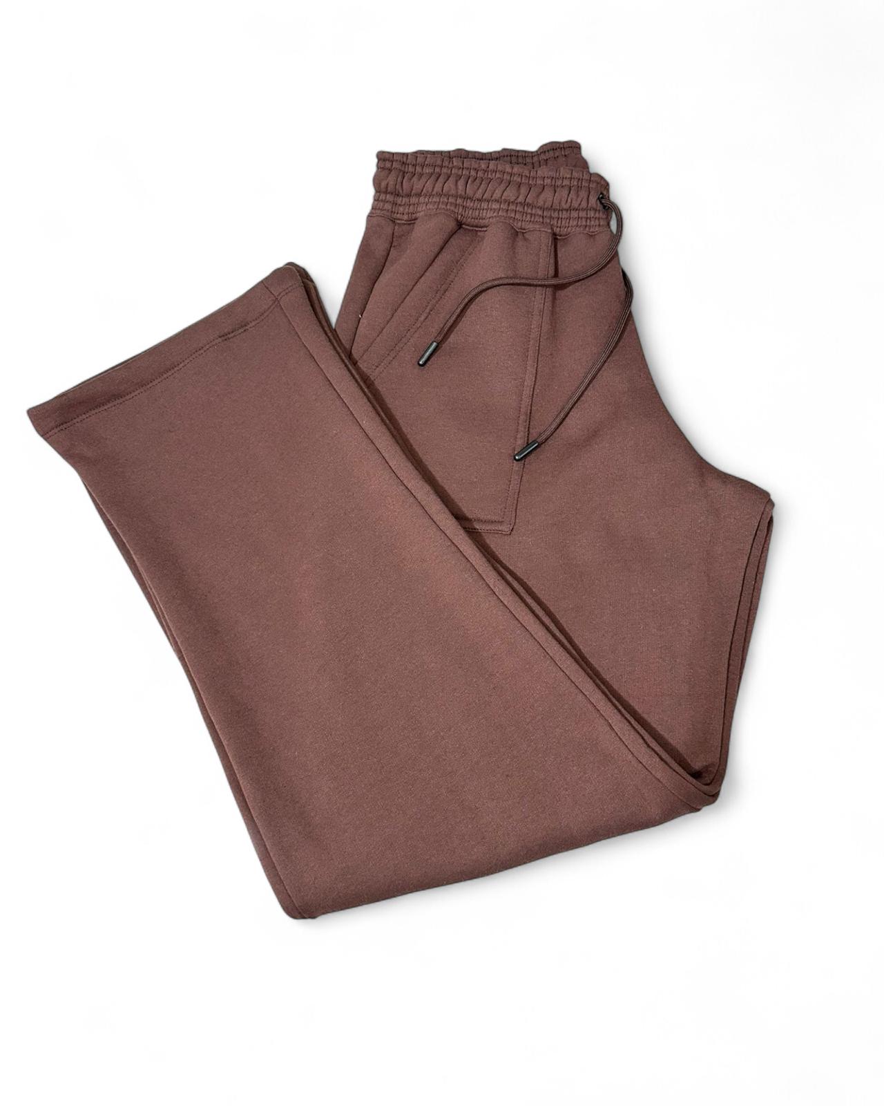 Conjunto Femenino Algodón 100% - Campera Cropped con Capucha y Pantalón Oversized