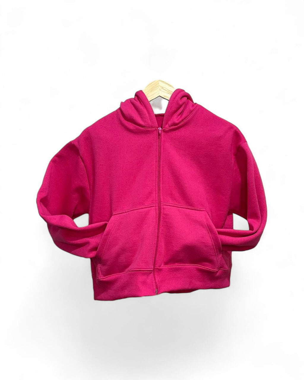 Conjunto Femenino Algodón 100% - Campera Cropped con Capucha y Pantalón Oversized